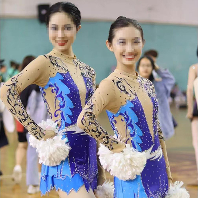 2025新款学生啦啦操表演服啦啦队竞技服六一儿童演出服成人体操服