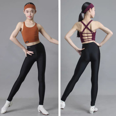YSX云舒袖|儿童拉丁舞服运动吊带小脚拉丁裤含发带