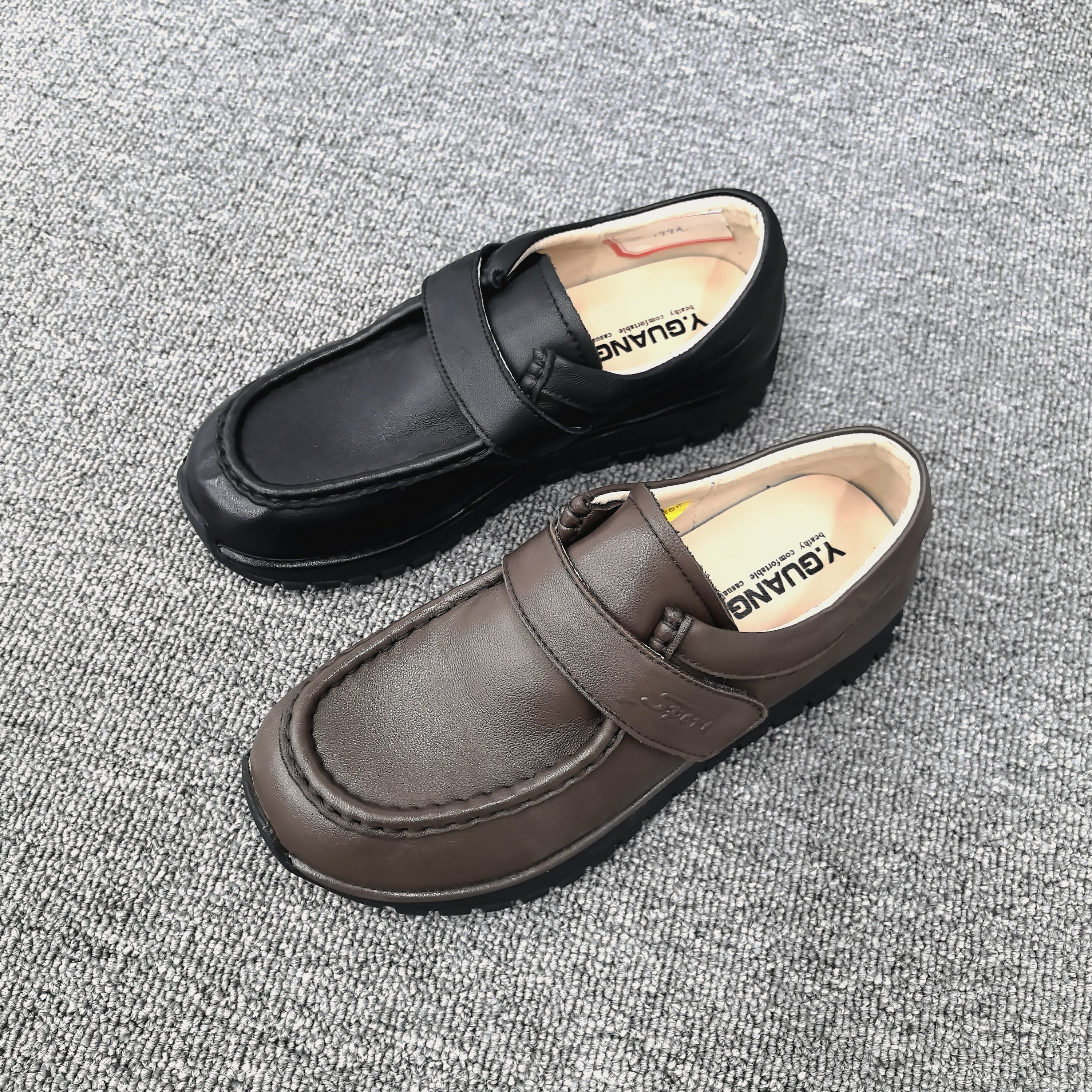 休闲阳光女鞋2026春季新款头层羊皮软底舒适魔术贴深口单鞋7253,流行男鞋,单鞋,淘宝优惠券,粉丝福利购,淘宝优惠卷