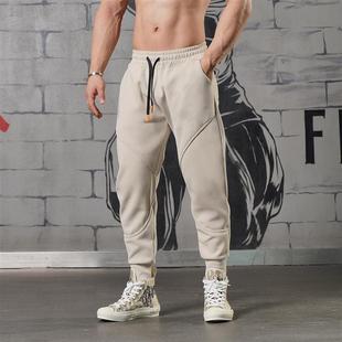 Men Pants Athletic Workout Jogger Sweatpants男式宽松束脚长裤