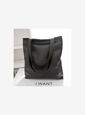 Bag Large Bag Purse Synthetic Leather Storage Bag black