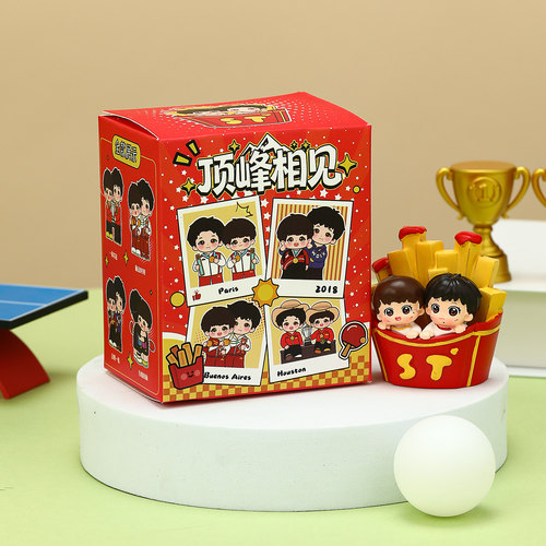 孙颖莎顶峰相见盲盒摆件莎莎手办乒乓球莎头周边桌面装饰品小礼物