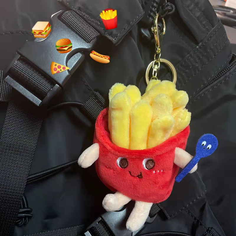 莎莎同款毛绒书包挂件玩偶钥匙扣