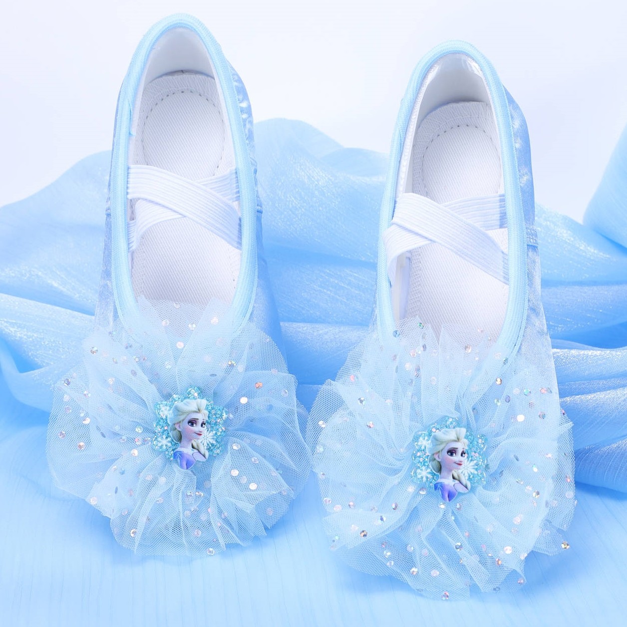 艾莎公主软底猫爪鞋舞蹈鞋