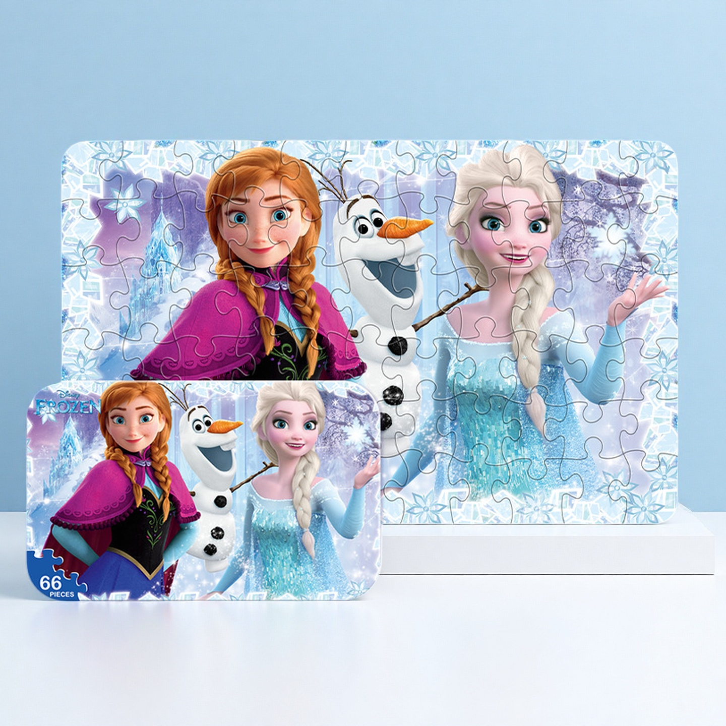 冰雪奇缘铁盒拼图66片