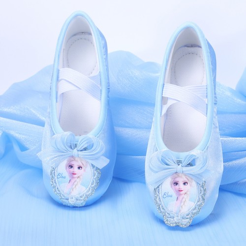 冰雪奇缘儿童舞蹈鞋新艾莎公主跳舞演出幼儿园芭蕾猫爪鞋Elsa女王
