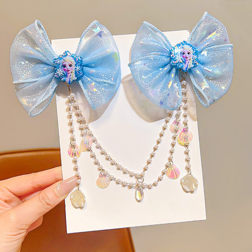冰雪奇缘流苏链子额链发夹