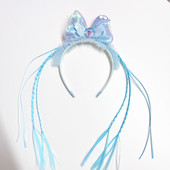 艾莎公主发箍儿童发饰冰雪奇缘Elsa女王头箍幼儿园新小辫女童配饰