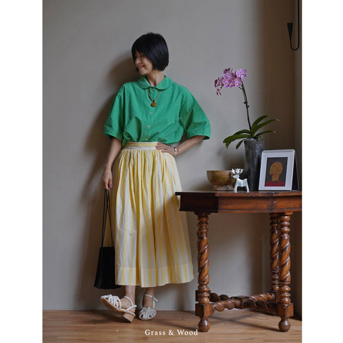 Grass&Wood全棉中短袖衬衫