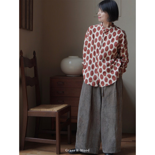 Grass&Wood全棉波点衬衫