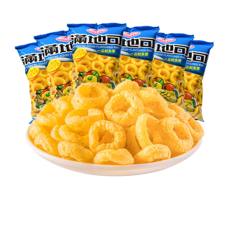 满地可品牌官方怀旧零食油炸鱿鱼