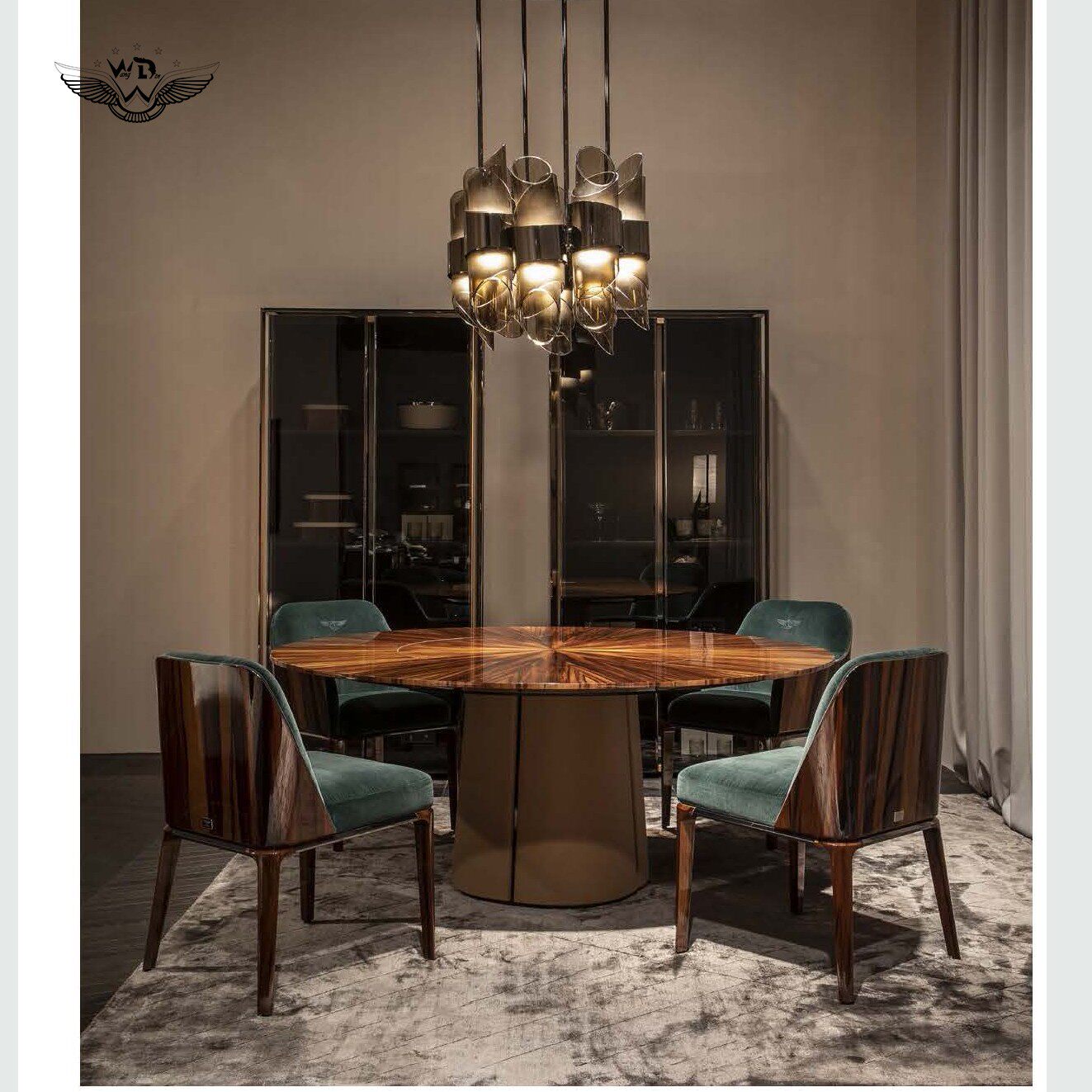 rafamariner高端定制意大利轻奢19年新款宾利bentley餐厅圆餐桌