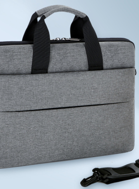 笔记本单肩电脑包手提适用苹果macbookair16英寸女华为联想小新Pro14matebook戴尔15.6寸电脑包13寸男保护套
