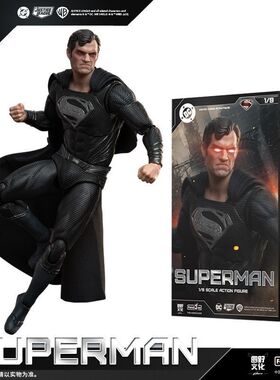 首批新品泛乐文化 DC可动人偶系列 黑超人 2.0 可动人偶模型手办