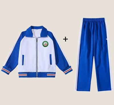 汕尾陆河新款河田镇中心小学冬季校服套装两件套学院风班服
