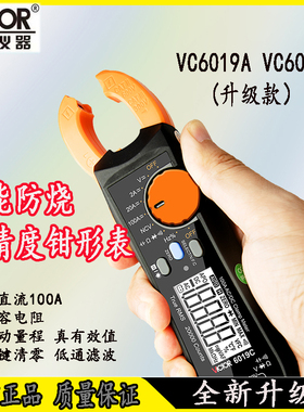 胜利钳形表VC6019C多用表6019A交直流一体过载保护真有效值万用表