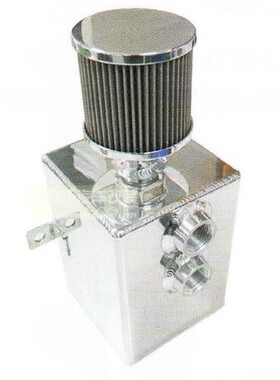 汽车改装全铝油壶带滤清器1L/2L/3L Catch Tank With Drain Tap