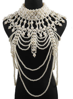 珍珠母贝水波链韩国东大门项链