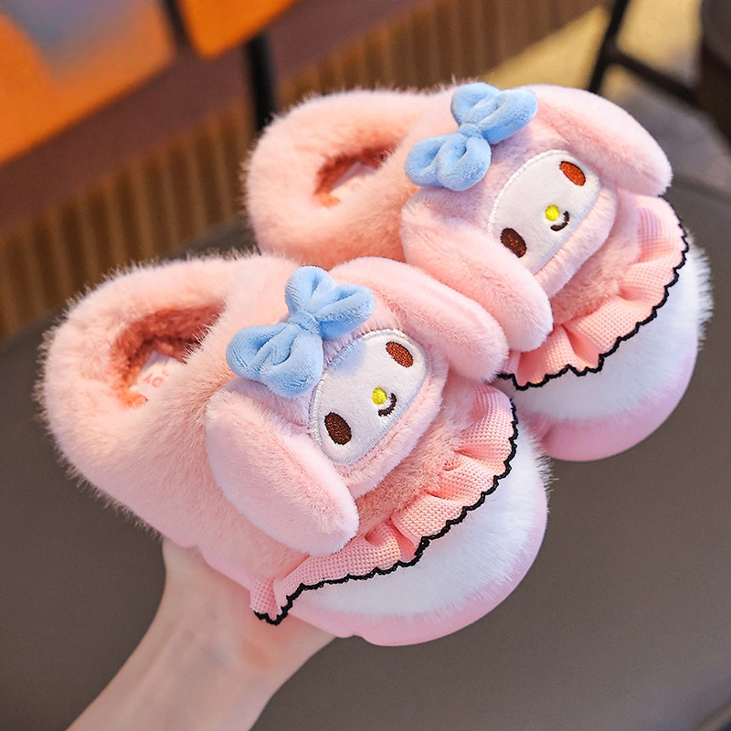 美乐蒂儿童棉拖鞋冬加绒