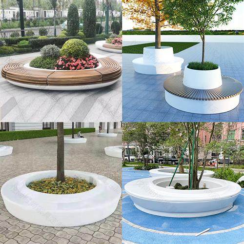 玻璃钢座椅户外树池坐凳商场休闲长条椅园林大型花池种植花坛定制,商业/办公家具,休闲椅系列,淘宝优惠券,粉丝福利购,淘宝优惠卷