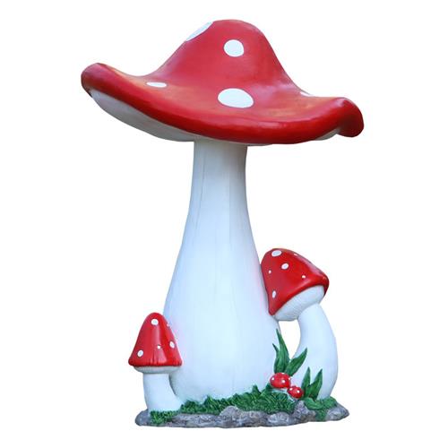 园林景观小品户外花园庭院草坪造景装饰玻璃钢仿真蘑菇雕塑大摆件