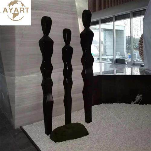 抽象人物大型摆件酒店售楼处落地雕塑工艺玻璃钢餐厅玄关美陈装饰