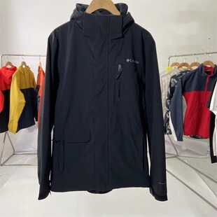 2024春夏新品哥伦比亚户外男防水防风可配内胆夹克冲锋衣XE2587