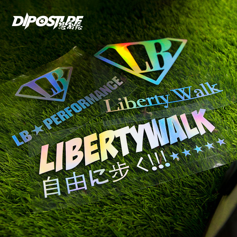 JDM汽车贴纸Liberty Walk LB WORKS汽车叶子板车侧门车身镭射车贴