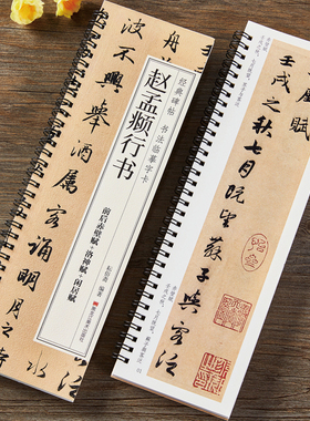 原大版 赵孟俯前后赤壁赋洛神赋闲居赋三帖行书毛笔书法字帖 赵孟頫行书毛笔字帖赵体经典碑帖书法近距离临摹字卡附简体旁注