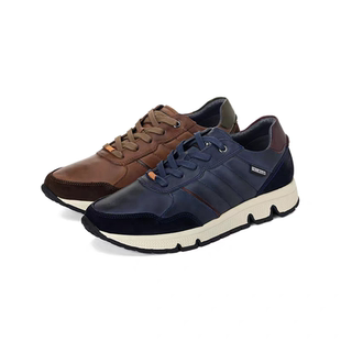 Pikolinos派高雁秋季新品牛皮深口平底系带运动休闲男鞋PL223401