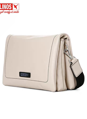 Pikolinos派高雁四季牛皮纯色简约素面单肩斜跨女包PC226601