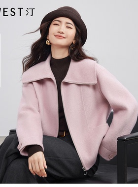 【大粒儿六周年庆】朗文斯汀小个子气质双面呢外套DTMU5508D12759