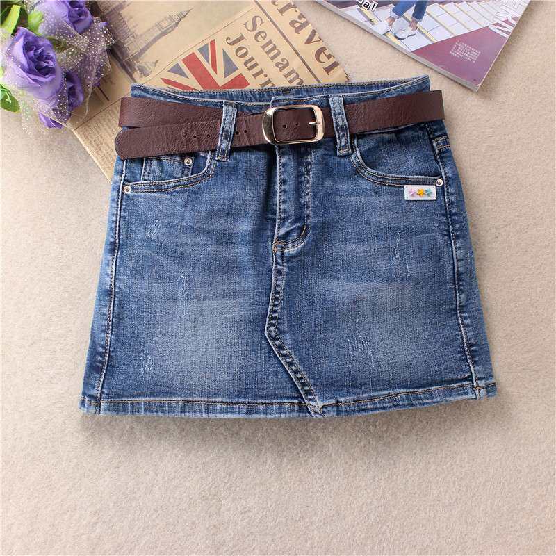 2019新款冬季韩版弹力牛仔短裤裙女修身百搭半身裙假两件防走光在类目 女装/女士精品, 牛仔裤中 - 来自Buy2taobao.com提供专业的淘宝代购服务