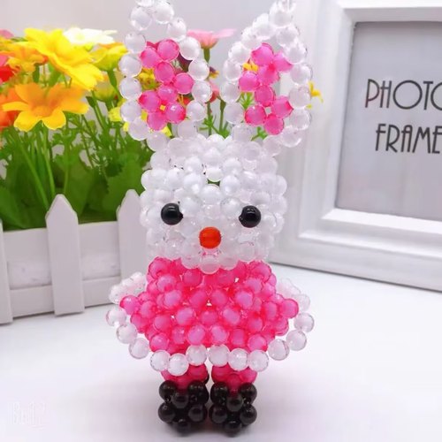 diy手工串珠编织十二生肖动物 吉祥兔 材料包 散珠