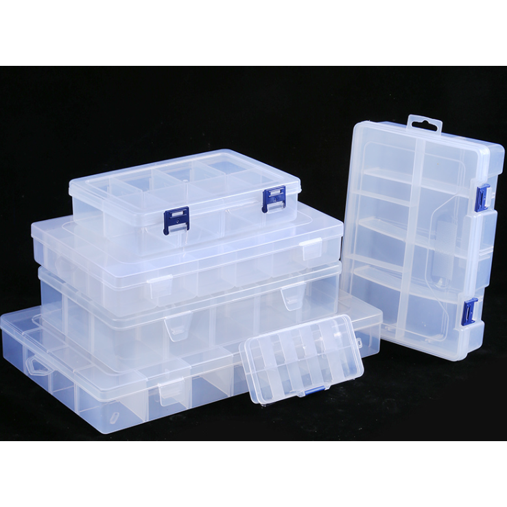 多格零件盒电子元件小螺丝配件透明塑料收纳盒工具分类格子样品盒