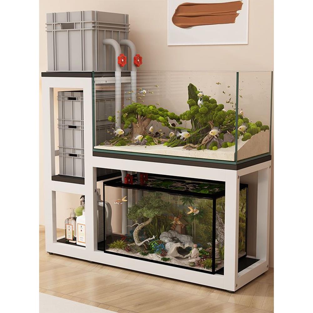 鱼缸架子家用鱼缸底柜水族箱专用金属承重底座落地多层龟缸置物架