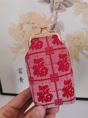 新中式口红蓝牙耳机饰品包古风香囊随身包包挂件