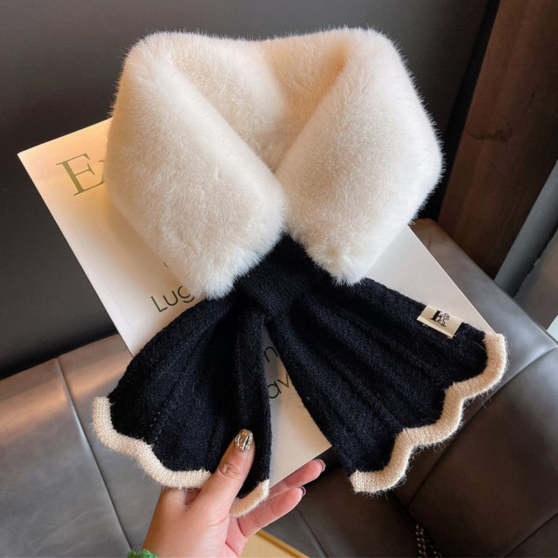 美人鱼秋冬季围巾韩版冬季加厚保暖可爱獭兔毛绒护颈领子交叉围脖,服饰配件/皮带/帽子/围巾,围巾/丝巾/披肩,淘宝优惠券,粉丝福利购,淘宝优惠卷