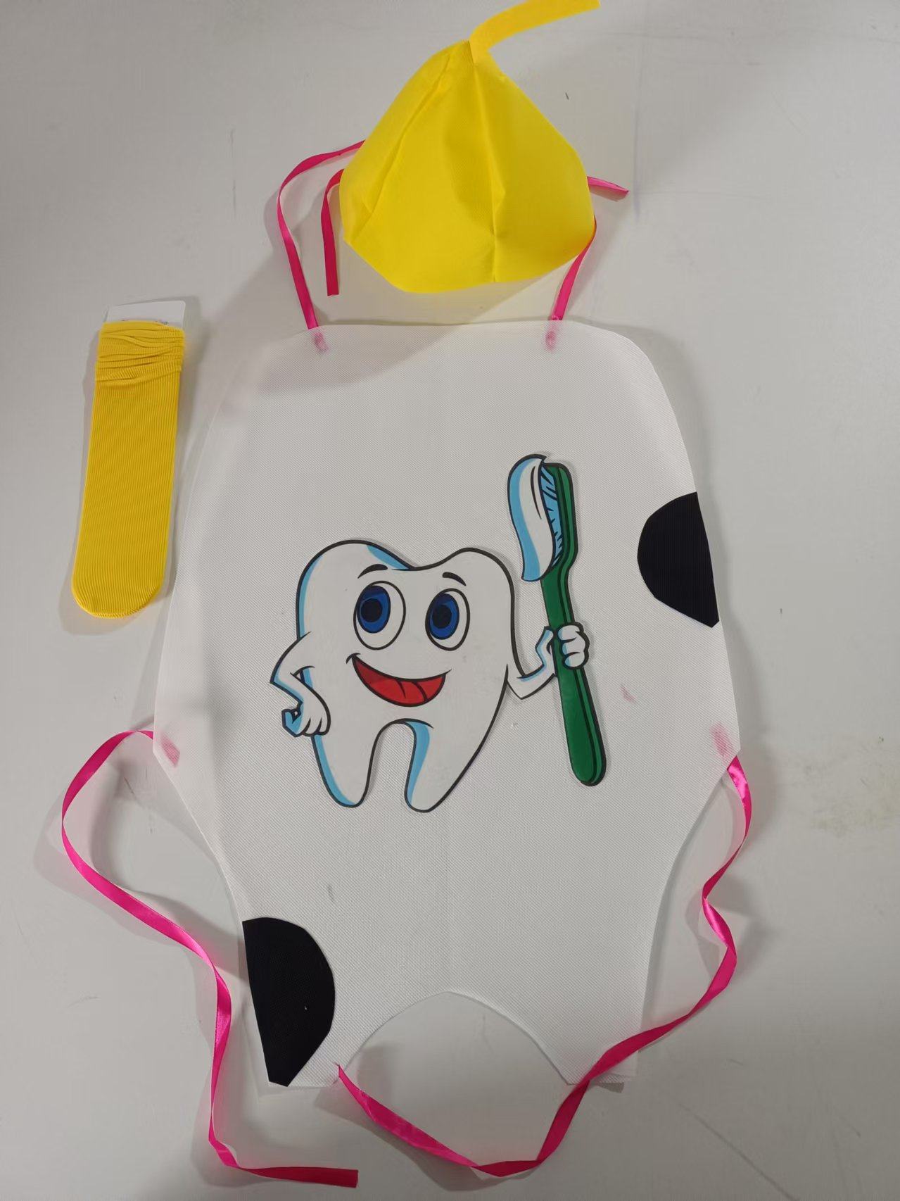 儿童牙细菌大战演出服幼儿园牙刷白牙表演服黑牙舞蹈蛀牙牙齿服装