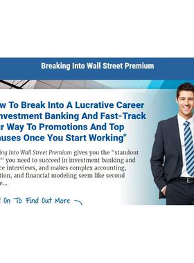 Breaking Into WallStreet BIWS WSO WSP IB投行面试估值建模课程