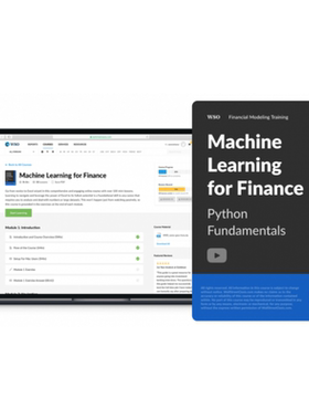 WSO Machine Learning for Finance Applied Machine learning课