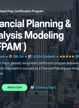 WSP Wall Street Prep Certification in FP&A Modeling (CFPAM™