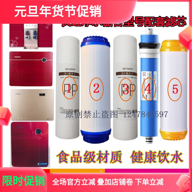 适用于长虹净水器滤芯CRO-75E11/12/13/15/16XQ反渗透机通用滤网