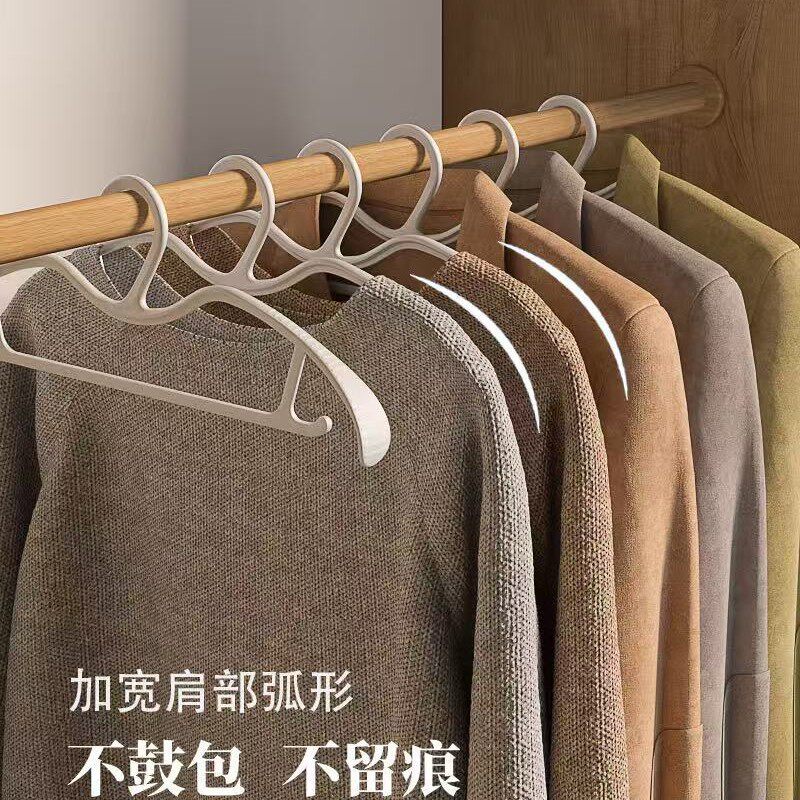 短颈衣架家用挂衣防鼓包无痕防肩角衣挂承重强省空间缩脖子衣服架