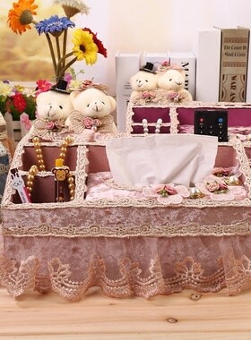 多功能遥控客厅轻奢餐厅纸巾盒