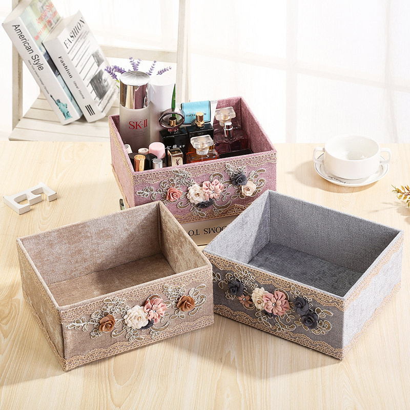 收纳筐储物盒桌面零食杂物收纳篮子小框化妆品收纳盒宿舍布艺箱子,收纳整理,桌面收纳盒,淘宝优惠券,粉丝福利购,淘宝优惠卷