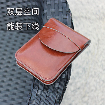 适用于闪极C3充电宝保护皮套碳纤维磁吸移动电源收纳包碳纤维内胆