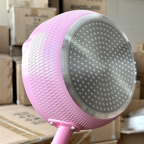 粉色麦饭石雪煎锅不粘锅辅食锅小汤锅多功能小型家用电磁炉