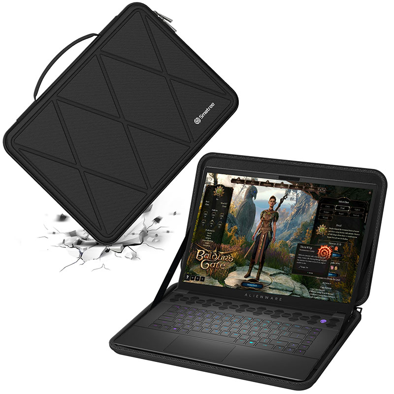Smatree适用联想2025拯救者R9000P外星人Alienware m16 16英寸游戏本笔记本电脑手提公文包内胆包硬壳保护