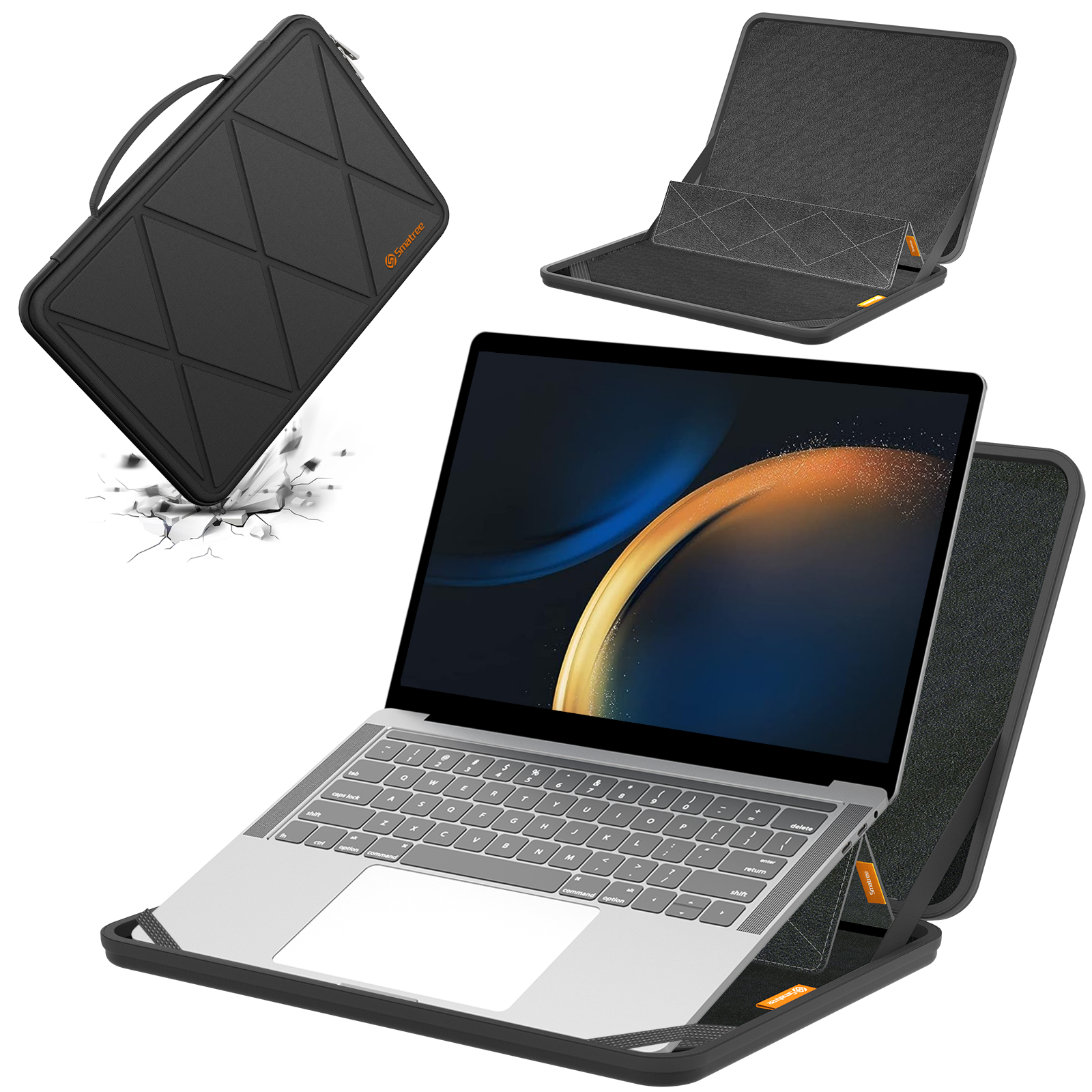 Smatree适用三星Samsung Galaxy Book5/4/3 Pro  16英寸笔记本电脑支架版手提包内胆包硬壳防摔量身定做
